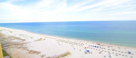 Beachfront view from balcony