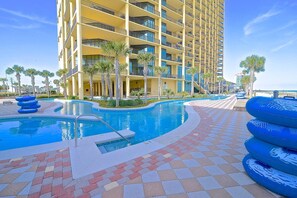 Lazy River And Back Of Building