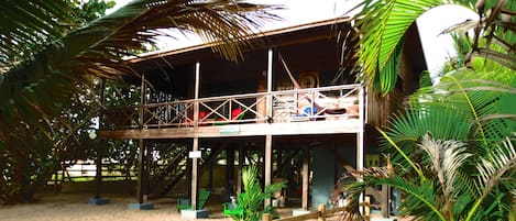 Beachfront Blue Moon Cabana in the center of Hopkins Village, Belize