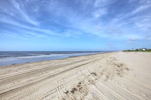 Follow the semi-private path and feel the soft sand between your toes. Would you take an early morning stroll or a sunset walk?