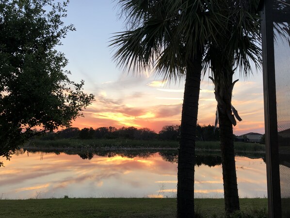 Sunset view from the pool deck from a gracious Canadian guest Robert ~July 2019