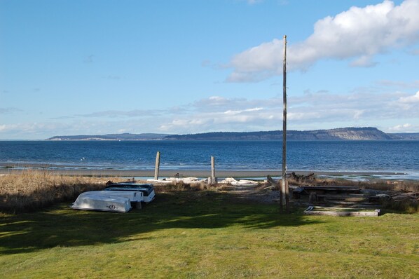 Front Door View at Low Tide - looking at Double Bluff - Whidbey Island