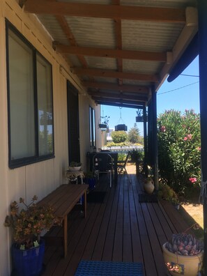 Front deck - view to Steam Ranger train line