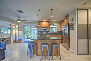 Keep the chef company while they cook!