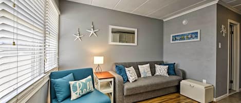 North Wildwood Vacation Rental | 1BR | 1BA | 525 Sq Ft | Steps to Enter