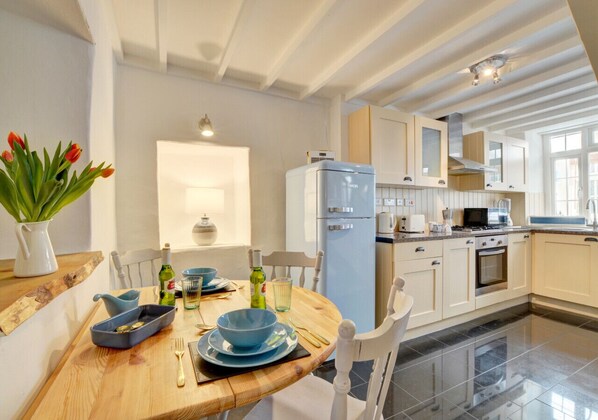 The kitchen/dining room is well equipped for your stay