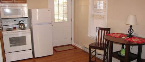 Entrance way/kitchen/sitting area. 