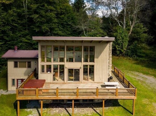 Exterior View with Hot Tub