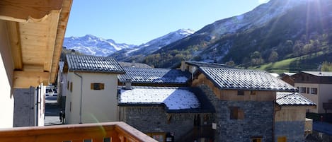 Vue sur les montagnes du domaine des 3 Vallées