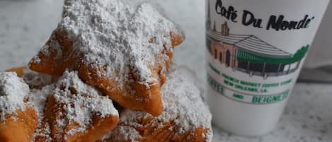 Delicious beignets nearby