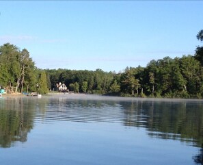 Long Lake with public access down the road. You can see Long Lake from our porch