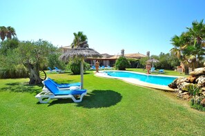 The villa has a lot of space for children to play