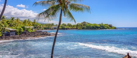 Vue sur la plage/l’océan