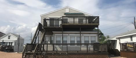 Ocean view of house