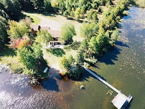 Aerial view of property