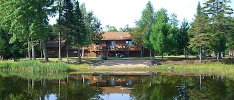 View of Lodge from the Lake.