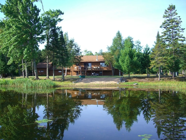 View of Lodge from the Lake.