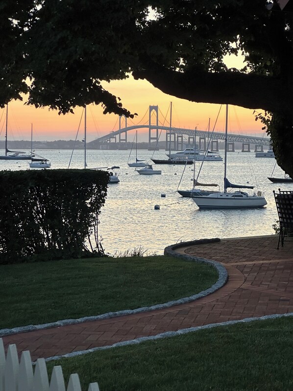 A short two block walk to this view