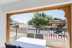 Blick vom Balkon