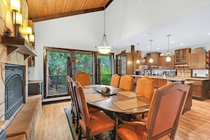 Clutter Falls Main Dining Room and Kitchen