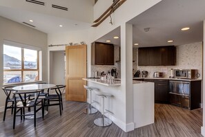Kitchen and dining area