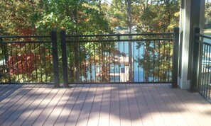 Second floor sun deck next to the third bedroom.