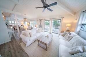 Open living area with natural lighting