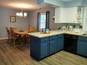 Kitchen and dining area