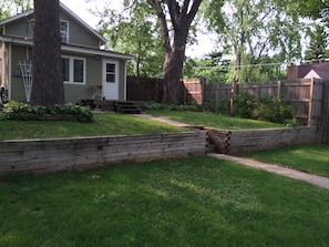 Fenced yard