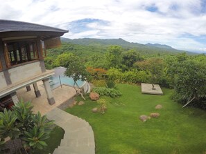 70 km far views over the Barat national park towards to volcanoes on Java