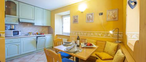 Kitchen and dining area