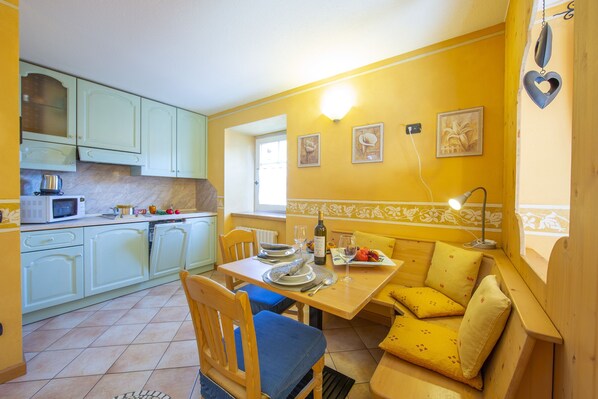 Kitchen and dining area