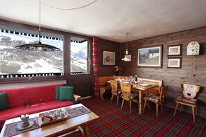 Spacious Living/Dining Room with entrance to balcony