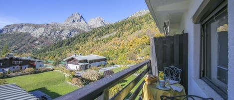 Balcón con vistas al Mont Blanc