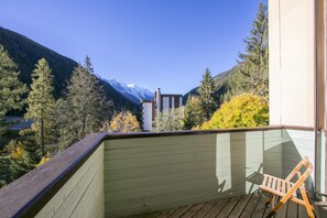 Private balcony with a Mont Blanc view