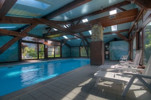 Heated swimming pool