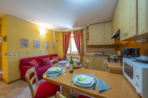 Kitchen and dining area