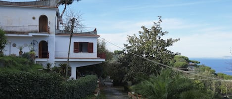 The Villa and its private access road.