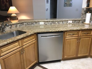 Dishwasher and granite countertops