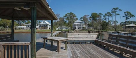 Fish from the dock and pier