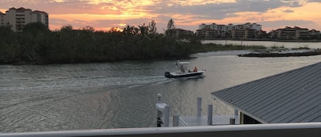 Best sunsets from the balcony, come watch the dolphins play right outside!