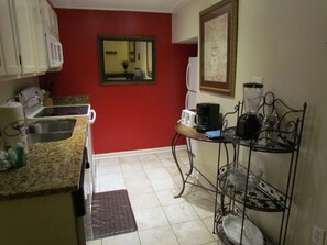 Fully stocked kitchen 