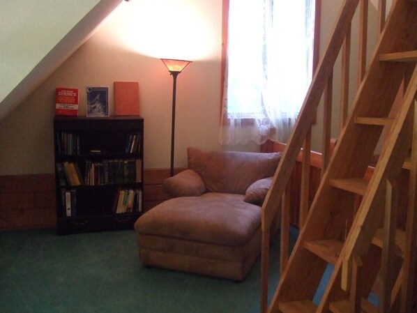 Loft area leading to cupola tower.
