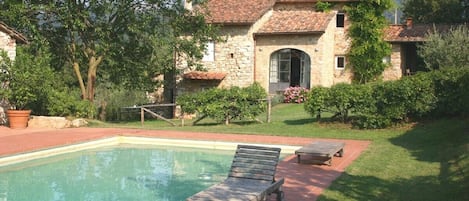 The house and the pool