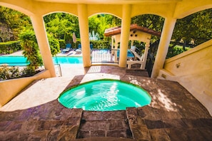 Every pool has to come with a hot tub.