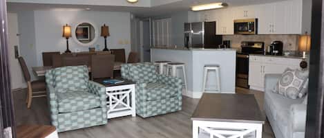 This 2 bedroom unit has the biggest floor plan of all units in the resort!
