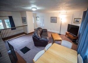 Living room looking towards the front door.