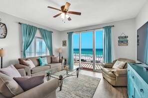 Majestic Sun 301B - Beach View Living Area w/ Sleeper Sofa