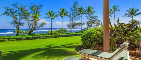 Relax on the lanai and enjoy the ocean view