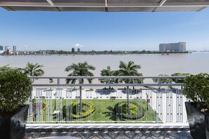 Blick vom Balkon